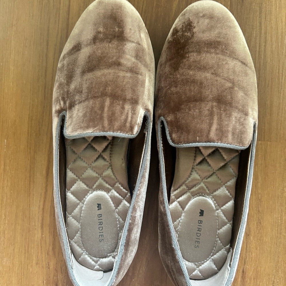 Birdies Velvet Loafers